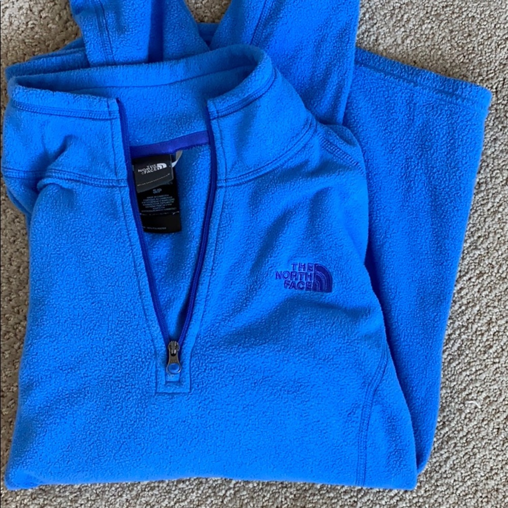 North face fleece half zip pullover